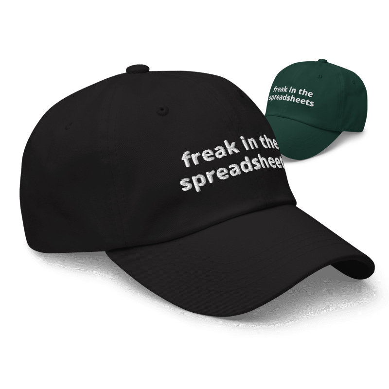 freak in the spreadsheets bestickter verstellbarer lässiger papa hut baseballcap lustiges geschäftsgeschenk cpa steuer geschenk 4386