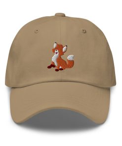 fuchs minimal bestickter verstellbarer papa hut baseballcap freizeitpark hut 4787