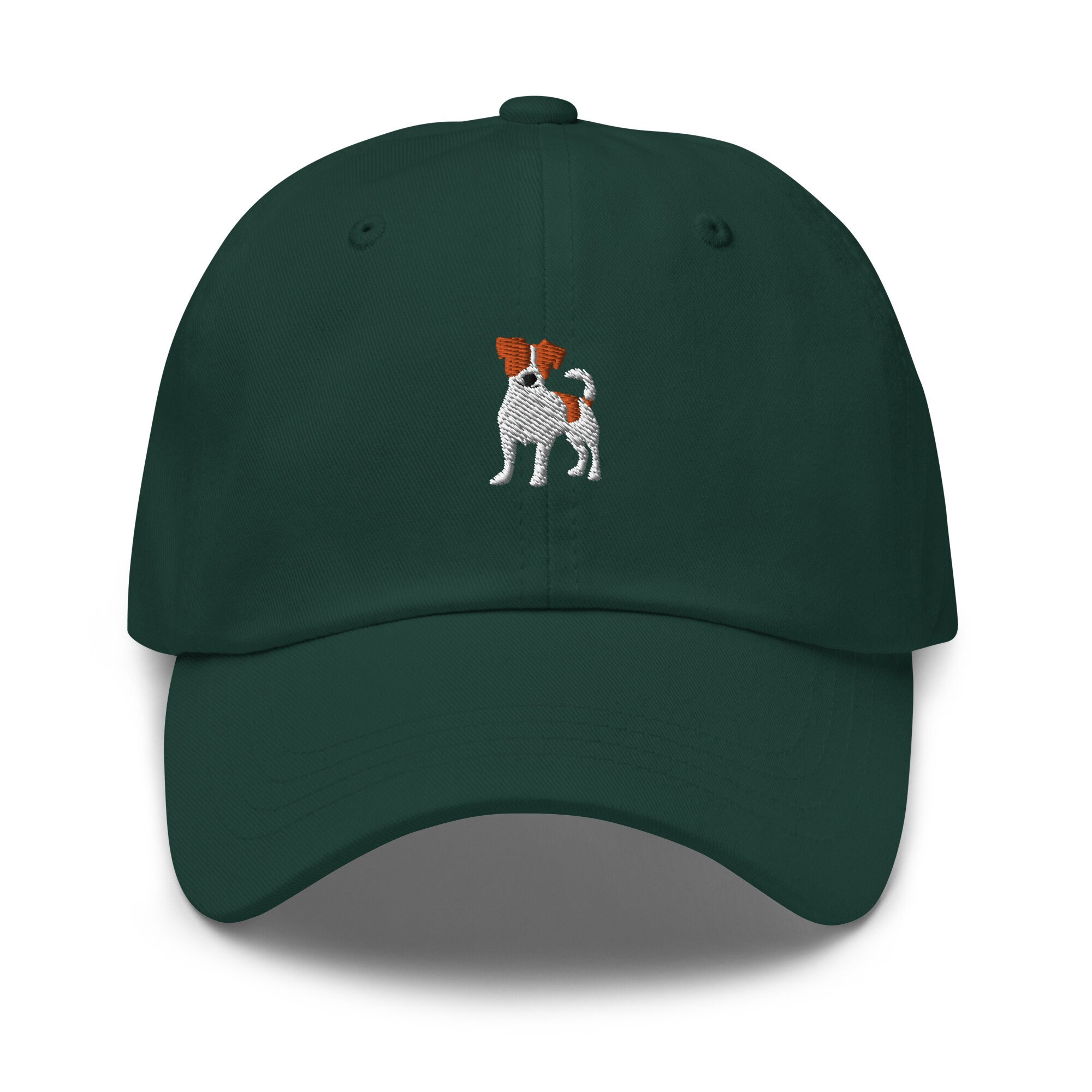 Jack Russell Terrier Besticktes Verstellbares Relaxed Fit Hut Handgemachtes Baseball Hut Jack Russell Terrier Hundebesitzer Geschenk Haustier Besticktes Hut.