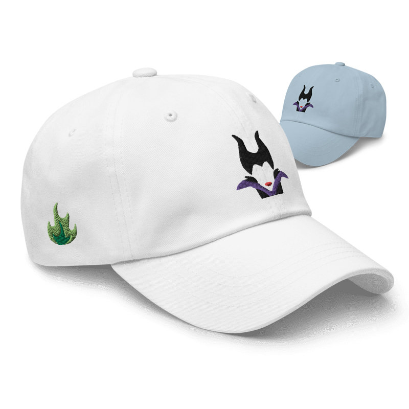 maleficent minimal bestickter verstellbarer lässiger hut freizeitpark hut mehrere farben 7519