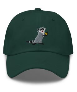 meeko waschbär minimal – bestickter verstellbarer hut für freizeitparks – verschiedene farben 2003