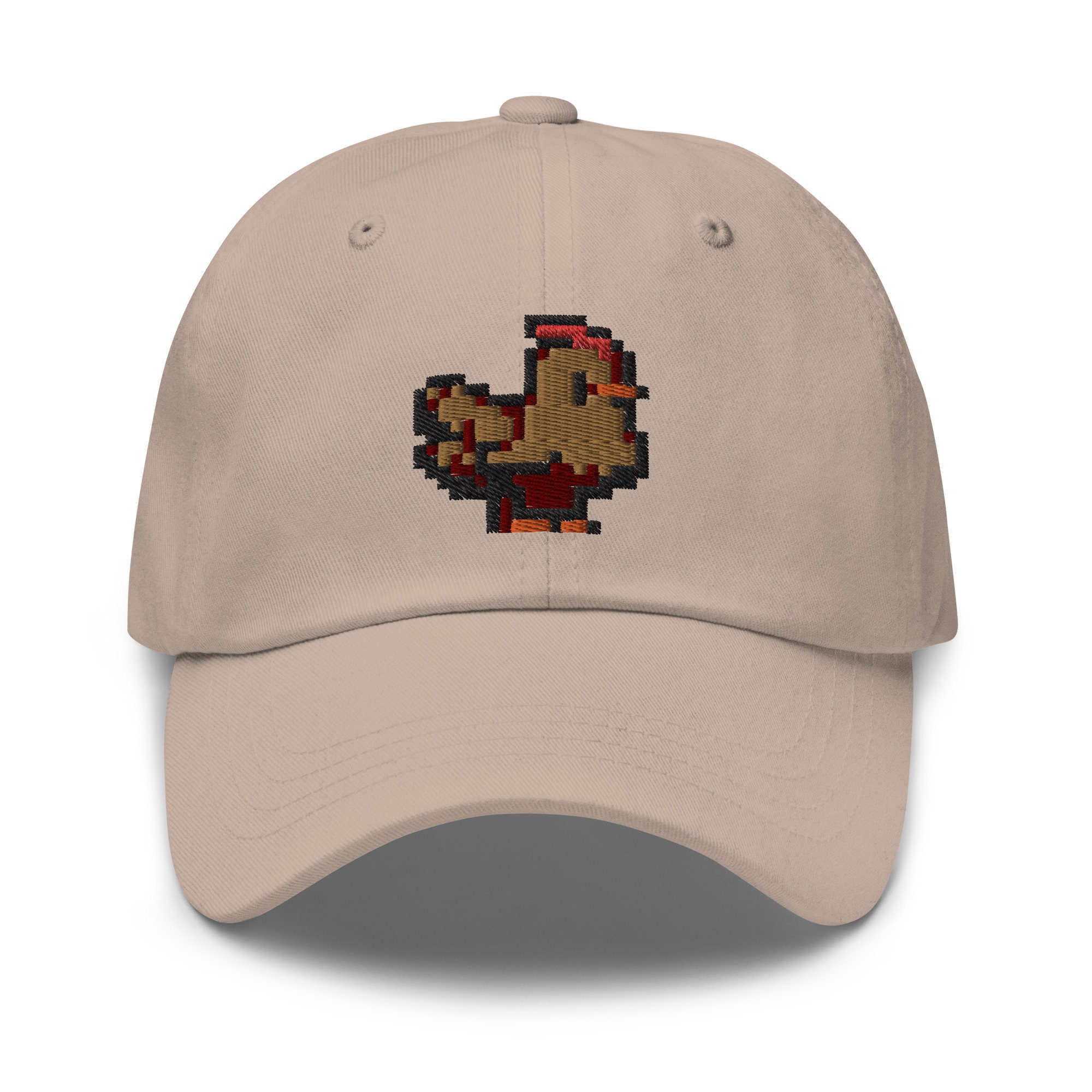 Pixel Huhn Bestickte Verstellbare Entspannte Passform Baseballkappe Dad Hat Videospiel Hut Videospiel Geschenk.