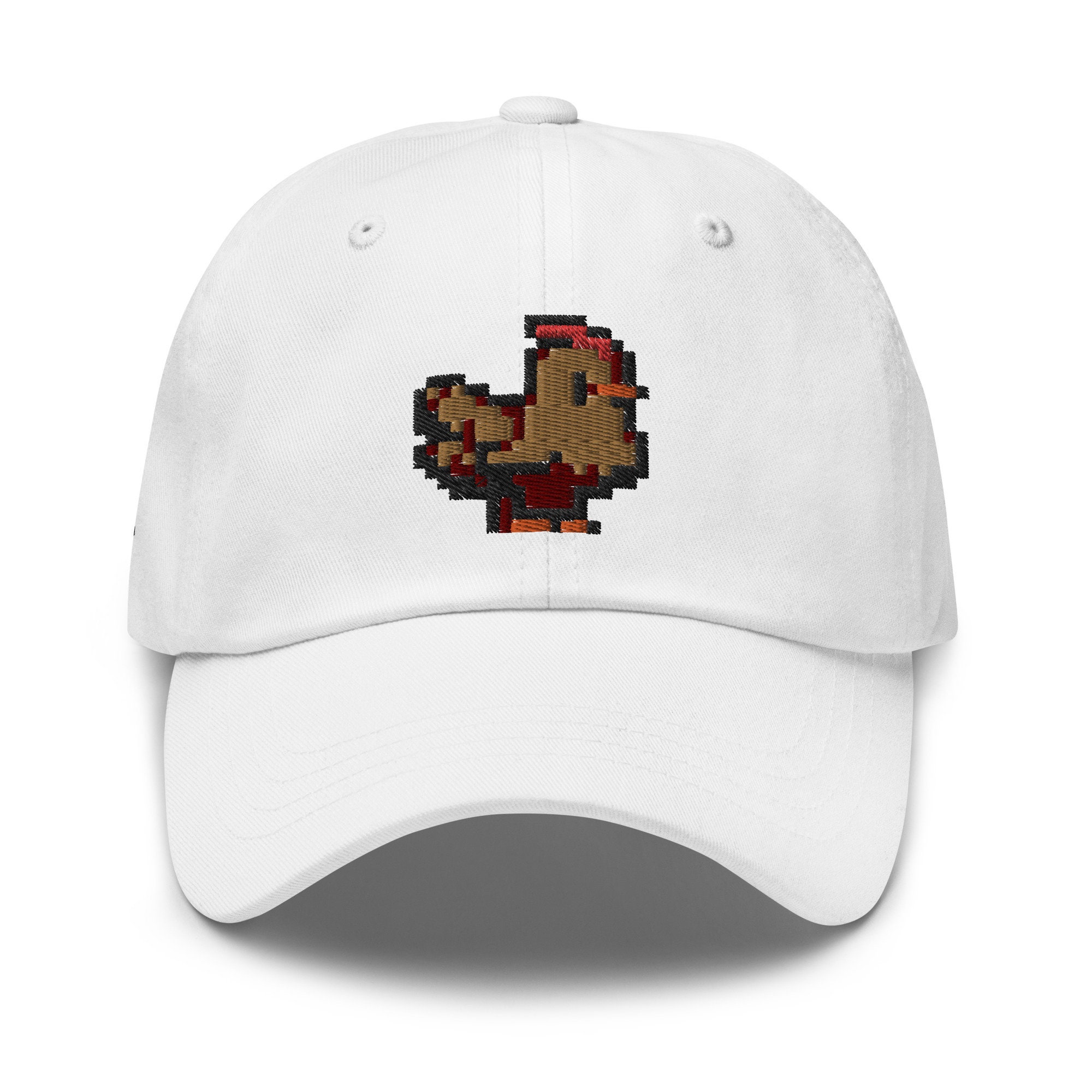 Pixel Huhn Bestickte Verstellbare Entspannte Passform Baseballkappe Dad Hat Videospiel Hut Videospiel Geschenk.