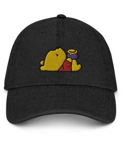 pooh bear honigtopf minimal bestickter verstellbarer lässiger denim hut freizeitpark hut 6701