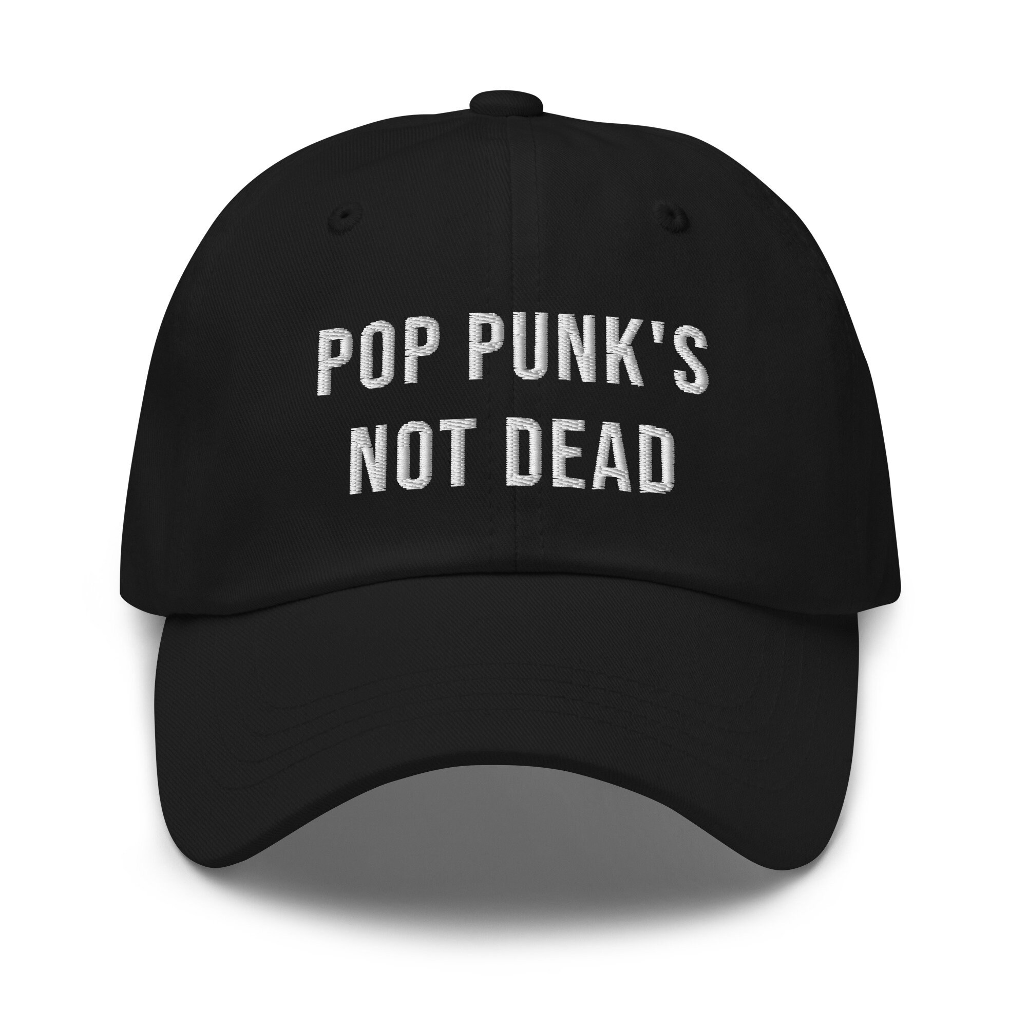 pop punk ist nicht tot bestickter verstellbarer lässiger hut pop punk hut punk rock liebhaber geschenk musik hut 1519