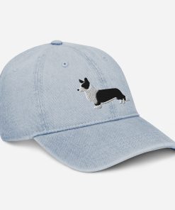 Schwarz Weißer Cardigan Welsh Corgi Bestickter Denim Hut Corgi Hund Besitzer Hut Cardigan Corgi Hundeliebhaber Schwarz Weiß Corgi Hund Hut schwarz weißer cardigan welsh corgi bestickter denim hut corgi hund besitzer hut cardigan corgi hundeliebhaber schwarz weiß corgi hund hut 2367