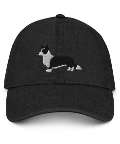 Schwarz Weißer Cardigan Welsh Corgi Bestickter Denim Hut Corgi Hund Besitzer Hut Cardigan Corgi Hundeliebhaber Schwarz Weiß Corgi Hund Hut schwarz weißer cardigan welsh corgi bestickter denim hut corgi hund besitzer hut cardigan corgi hundeliebhaber schwarz weiß corgi hund hut 2546