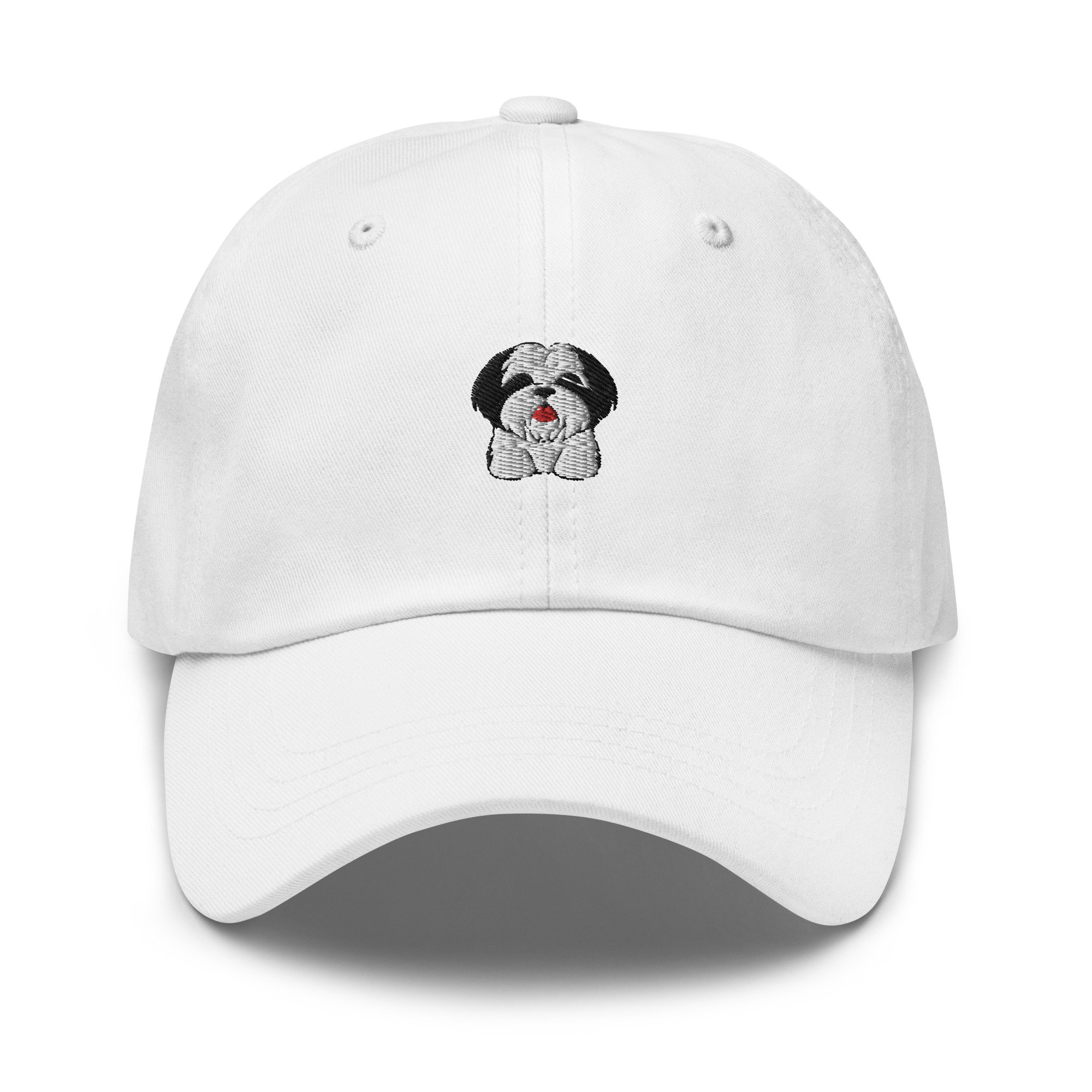 Shih Tzu Besticktes Verstellbares Relaxed Fit Hut Handgemachtes Baseball Hut Shih Tzu Hundebesitzer Geschenk Haustier Besticktes Hut.
