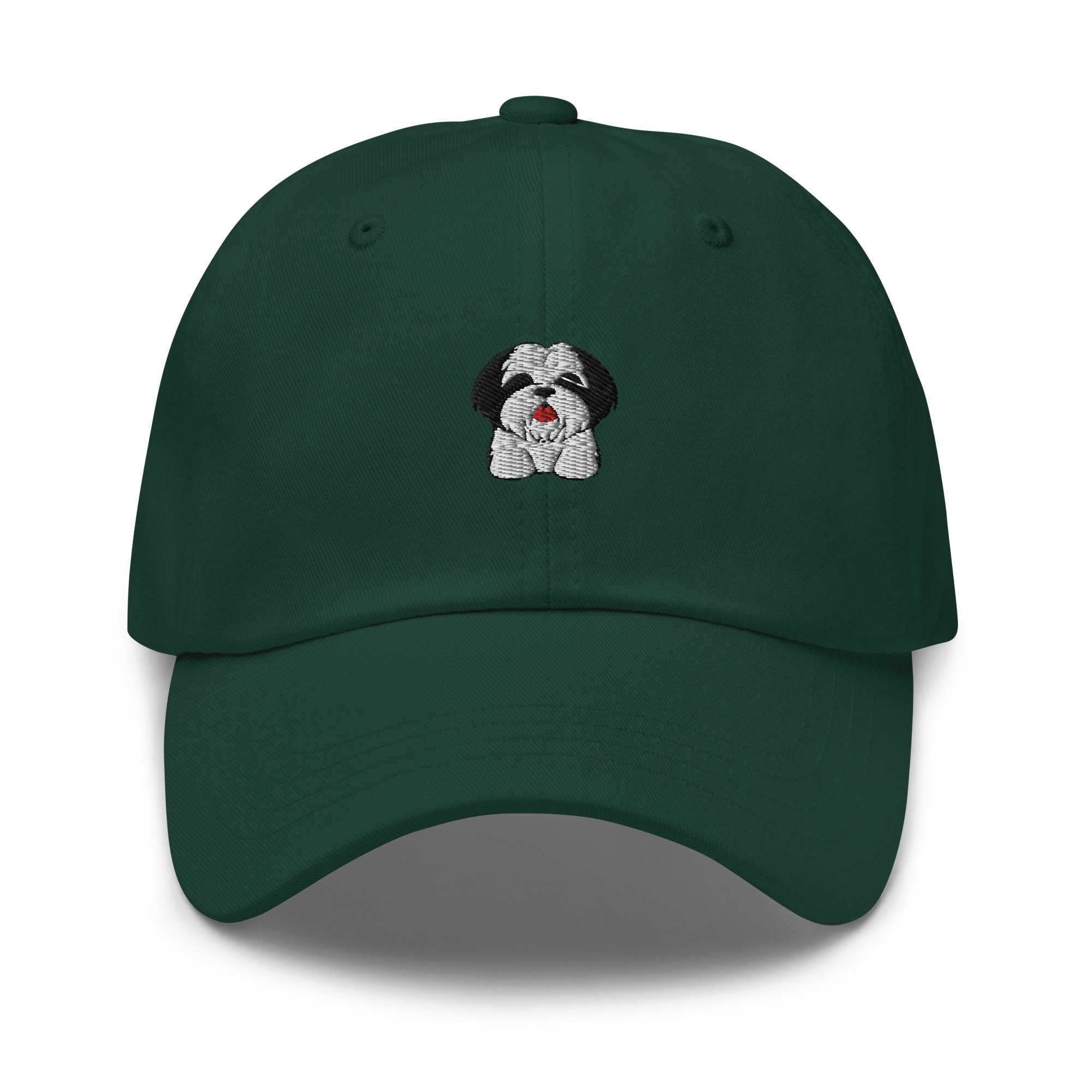 Shih Tzu Besticktes Verstellbares Relaxed Fit Hut Handgemachtes Baseball Hut Shih Tzu Hundebesitzer Geschenk Haustier Besticktes Hut.