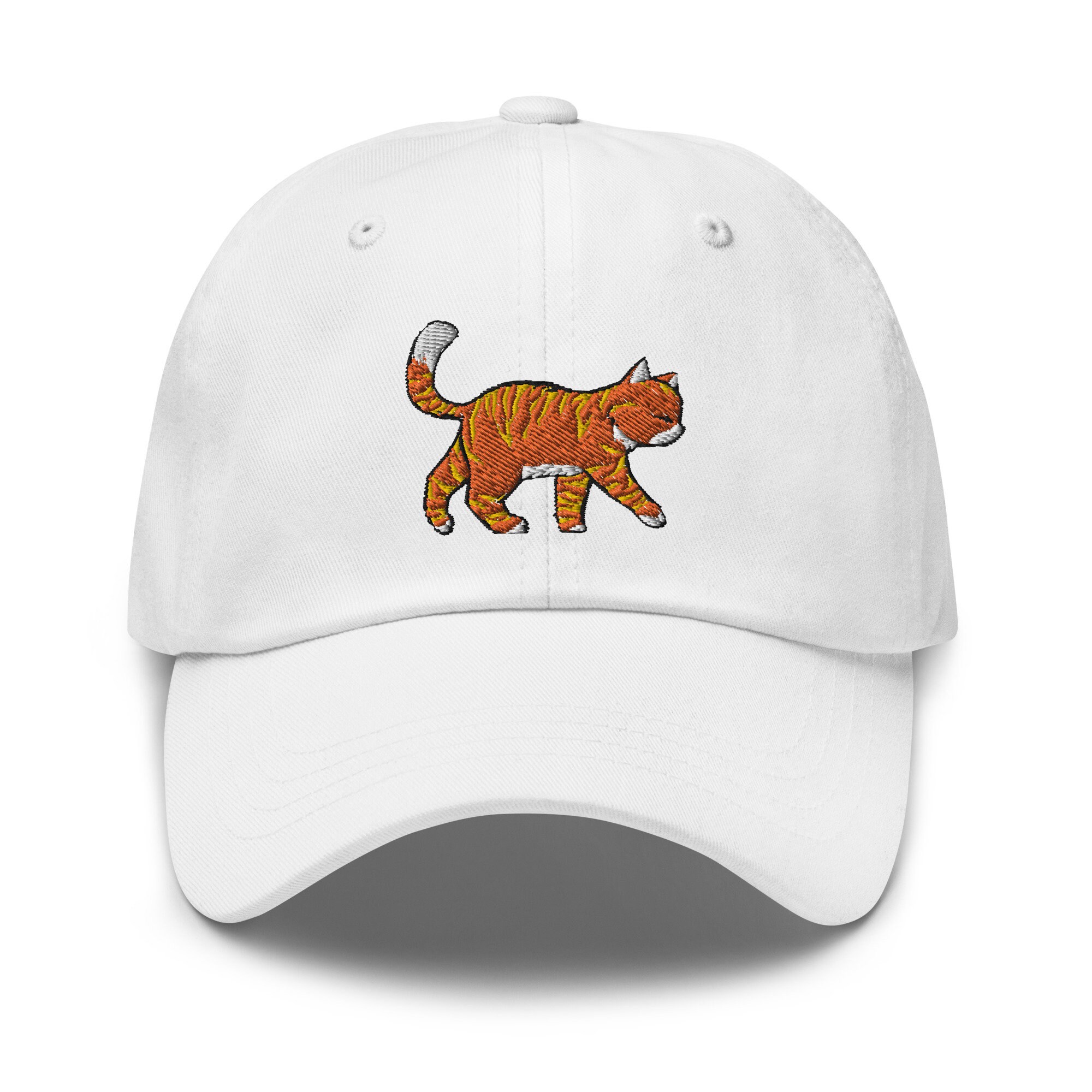 Tabby Katze Hut Besticktes Verstellbares Relaxed Fit Hut Orange Tabby Katze Geschenk Tabby Mama Geschenk Für Tabby Katze Mama Tabby Katze Papa Geschenk.