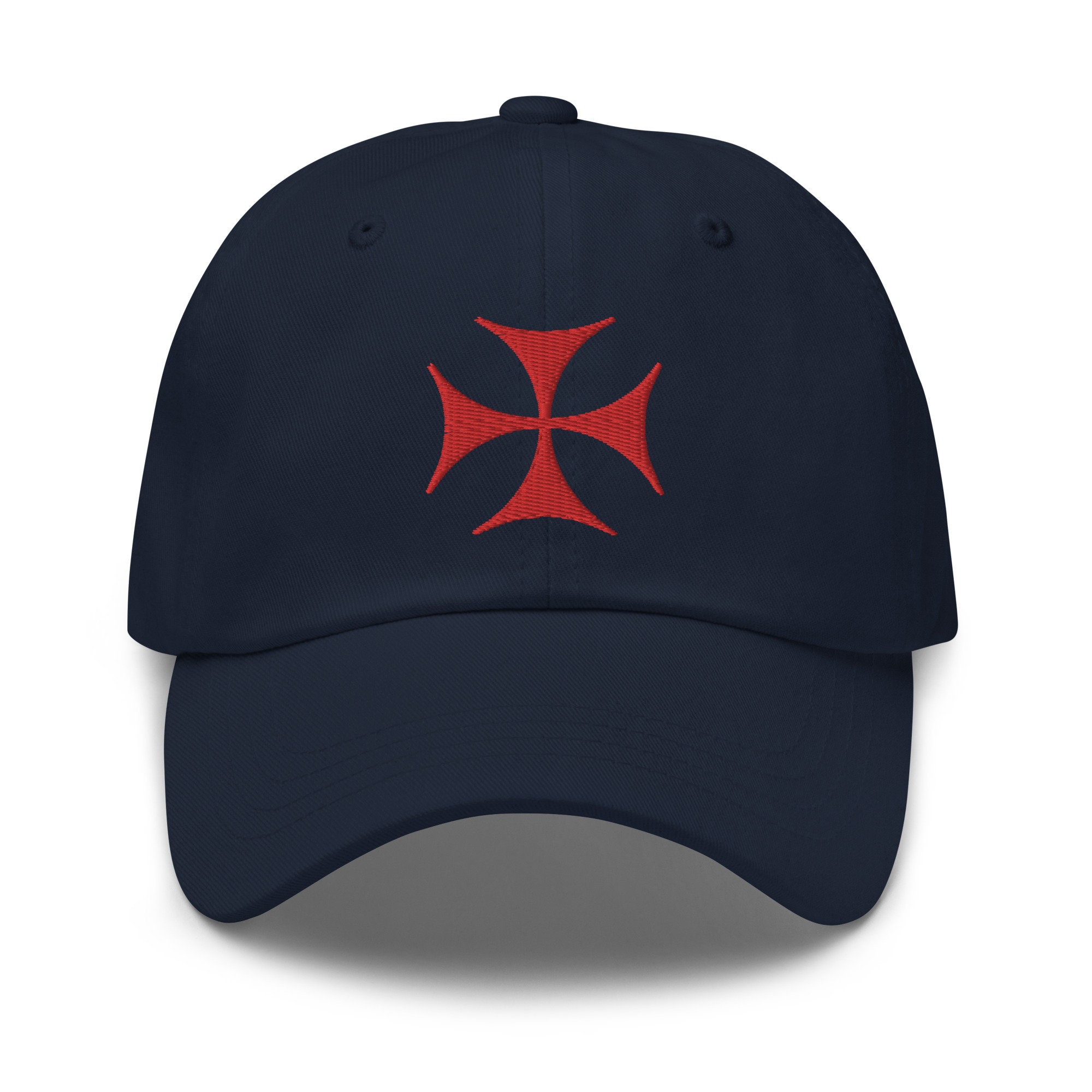 tempelritter bestickte verstellbare baseballkappe dad hat mittelalterlicher roter kreuzritter freimaurer gnostisches kreuz. 5725