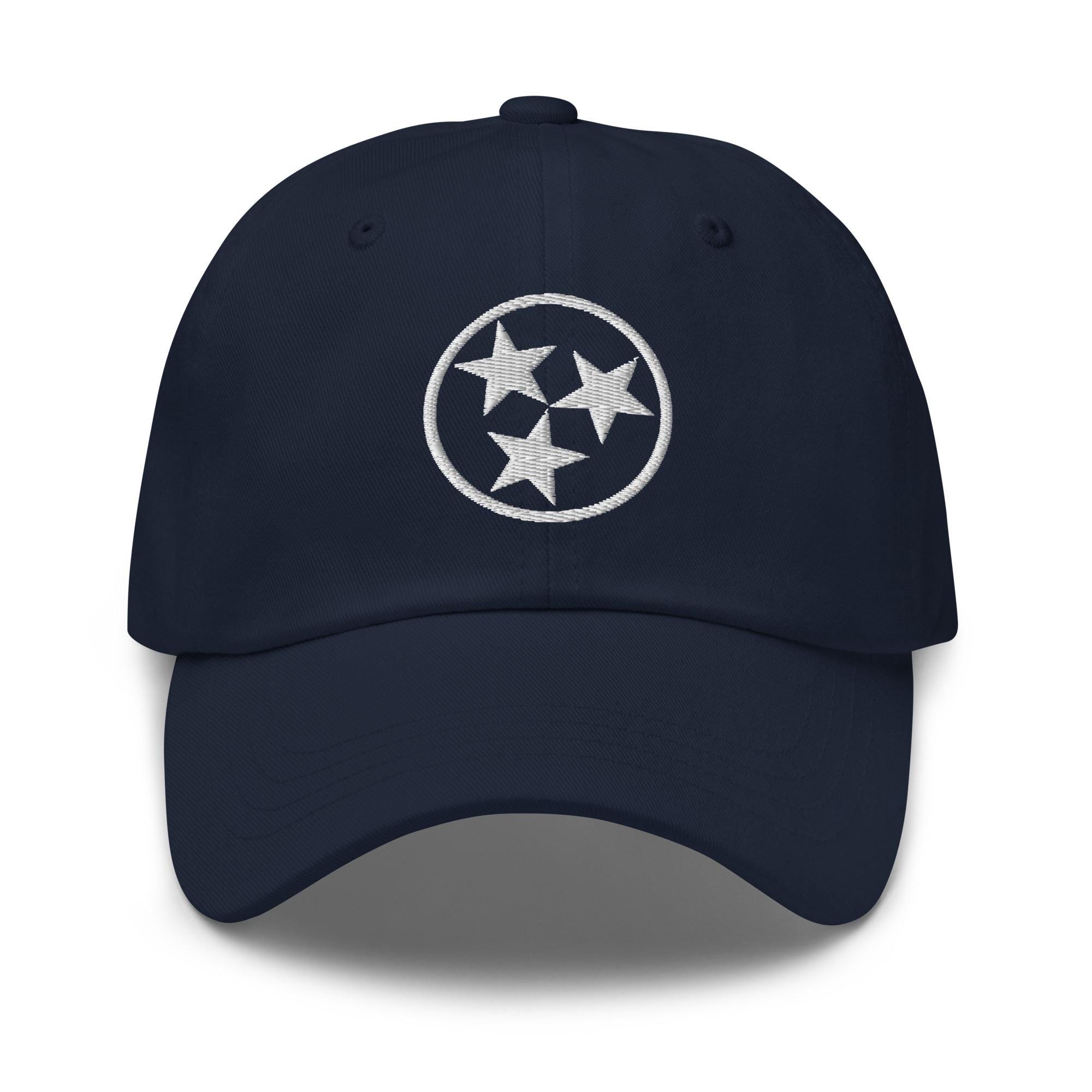 tennessee state flag stern – bestickter verstellbarer relaxed fit hut für tennessee fans 1219