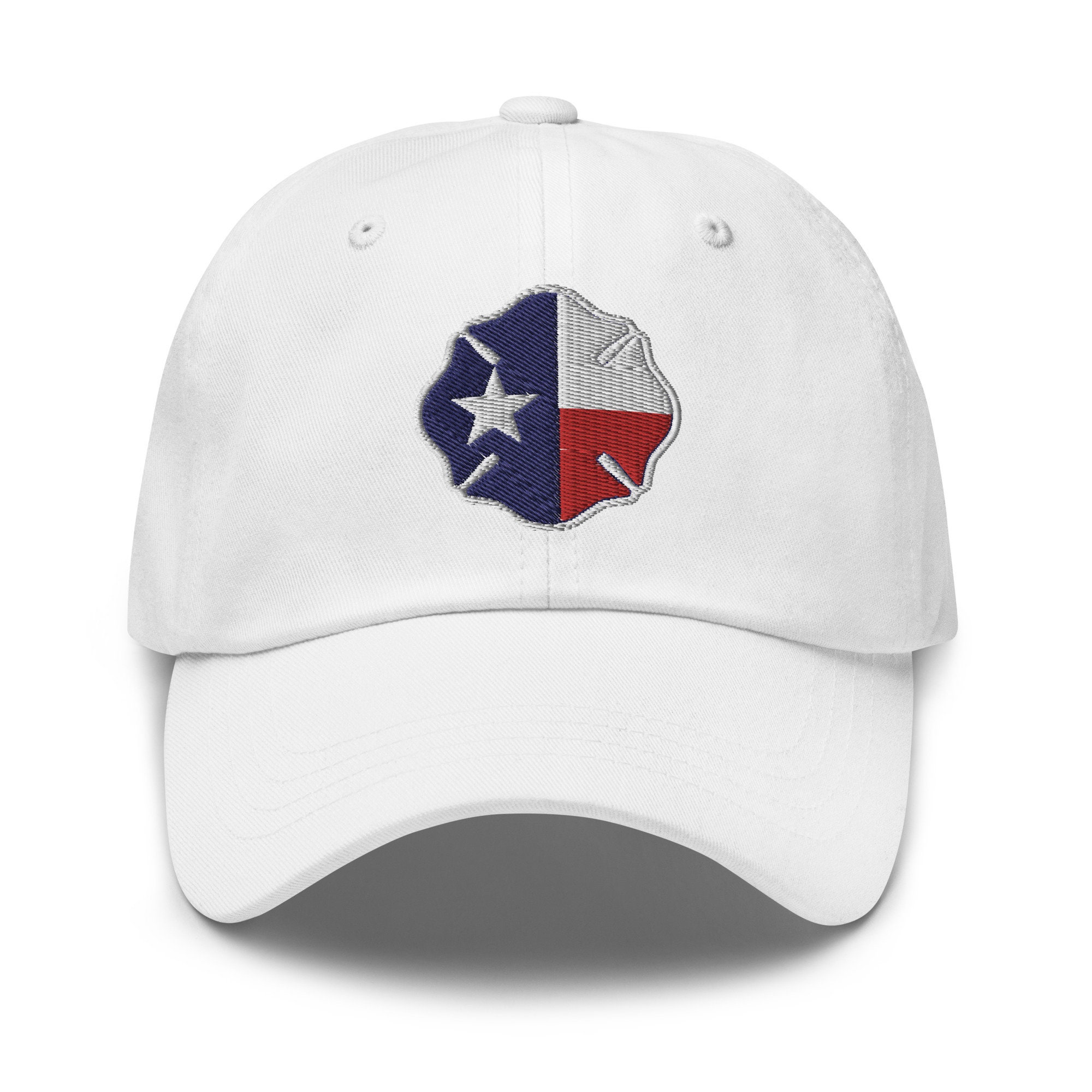 Texas State Malteser Kreuz Bestickte Verstellbare Entspannte Passform Hut Texas Flagge Hut Texas State Flagge Hut.