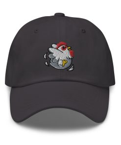 weiße cucco huhn bestickter verstellbarer lässiger papa hut videospiel hut videospiel geschenk geschenk für gamer gamer hut 8352