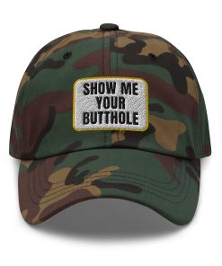 zeig mir dein arschloch besticktes verstellbares relaxed fit hut wirklich lustige hüte gag geschenk grober humor. 7408