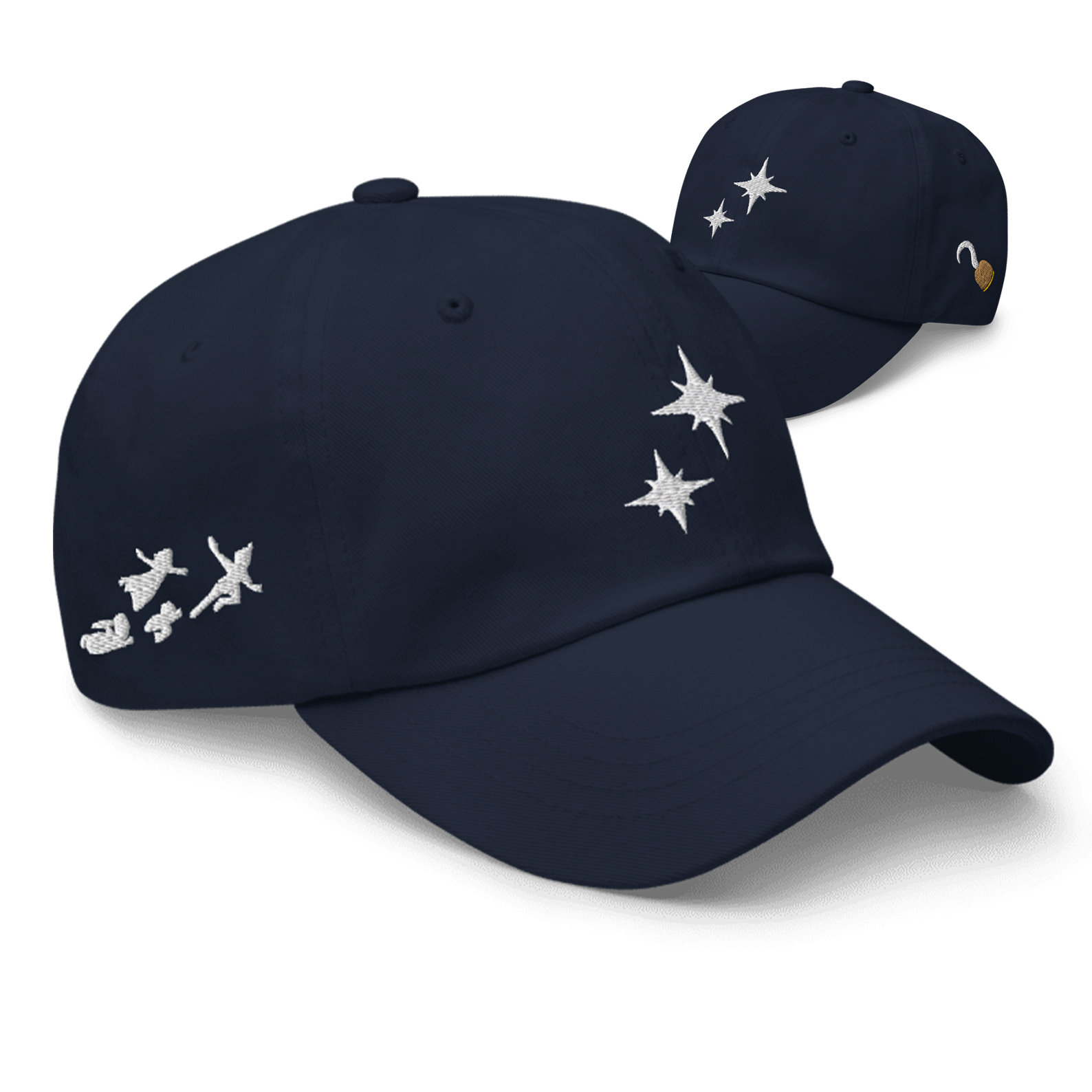 zweite stern rechts bestickter verstellbarer lässiger baseballcap papa hut freizeitpark hut 8494