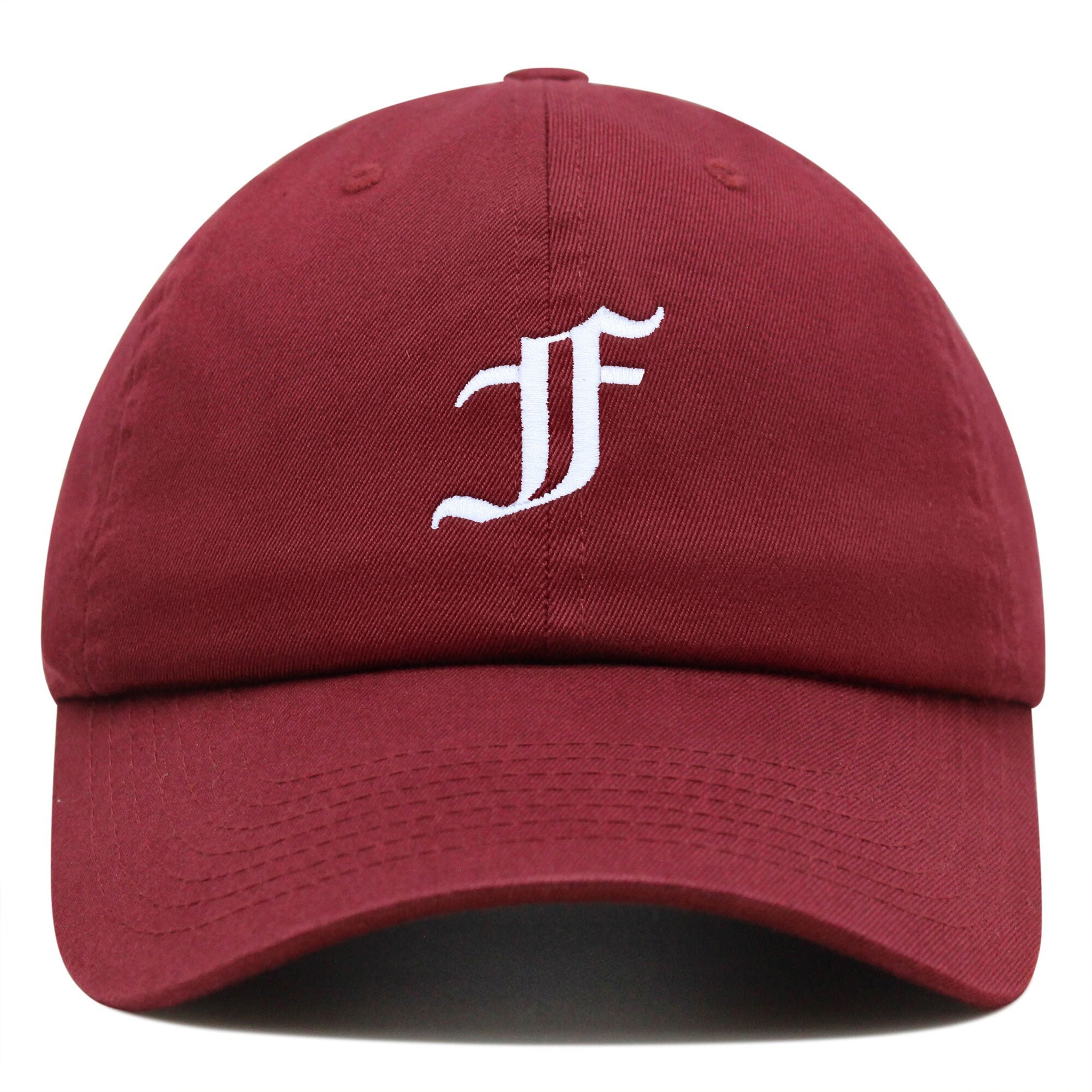 alte englische buchstabe f premium vaterhut gestickte baumwoll baseballkappe englisches alphabet 8218