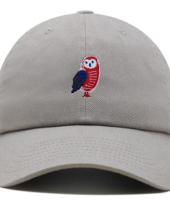 Amerikanische Eule Premium Vaterhut Gestickte Baumwoll Baseballkappe Niedlicher Vogel amerikanische eule premium vaterhut gestickte baumwoll baseballkappe niedlicher vogel 2788