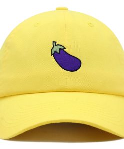 aubergine premium vaterhut gestickte baseballkappe feinschmecker gemüse 2443