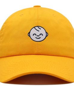 Baby Premium Vaterhut Gestickte Baseballkappe Niedliches Baby Gesicht baby premium vaterhut gestickte baseballkappe niedliches baby gesicht 2721