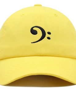 bassschlüssel premium vaterhut gestickte baseballkappe musik symbol 4282