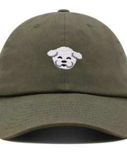 bichon frise premium vaterhut gestickte baseballkappe hund welpe 1399