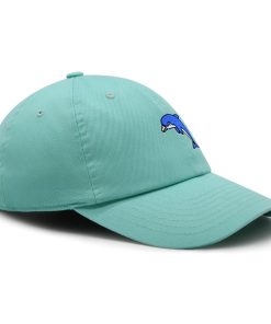 blauer delfin premium vaterhut gestickte baumwoll baseballkappe aquarium florida 6130