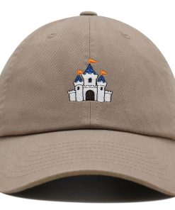 blaues schloss premium vaterhut gestickte baseballkappe weiß 6072