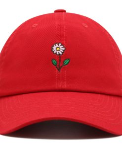 blume premium vaterhut gestickte baseballkappe blume pink 4891