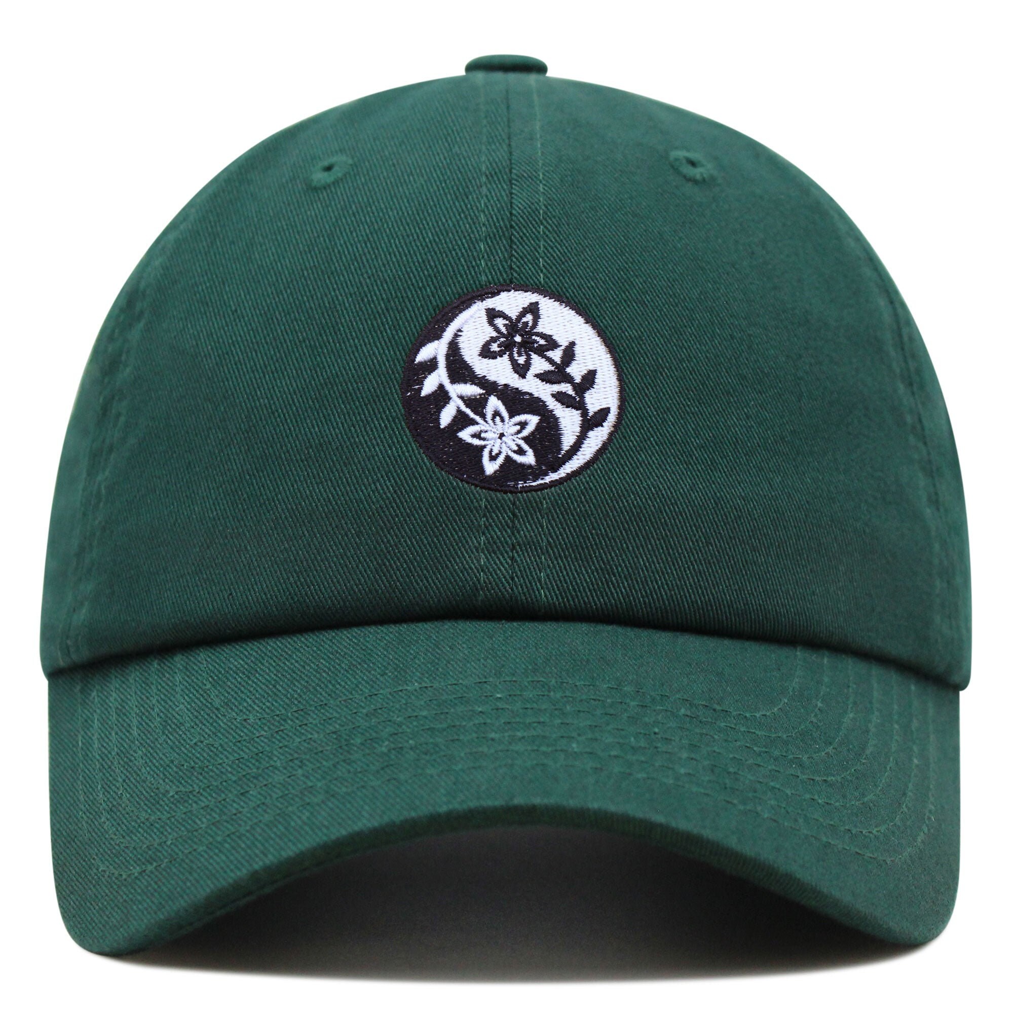 Blume Ying Yang Premium Vaterhut Gestickte Baumwoll Baseballkappe Symbol blume ying yang premium vaterhut gestickte baumwoll baseballkappe symbol 1544