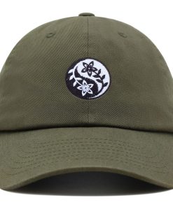 Blume Ying Yang Premium Vaterhut Gestickte Baumwoll Baseballkappe Symbol blume ying yang premium vaterhut gestickte baumwoll baseballkappe symbol 4675
