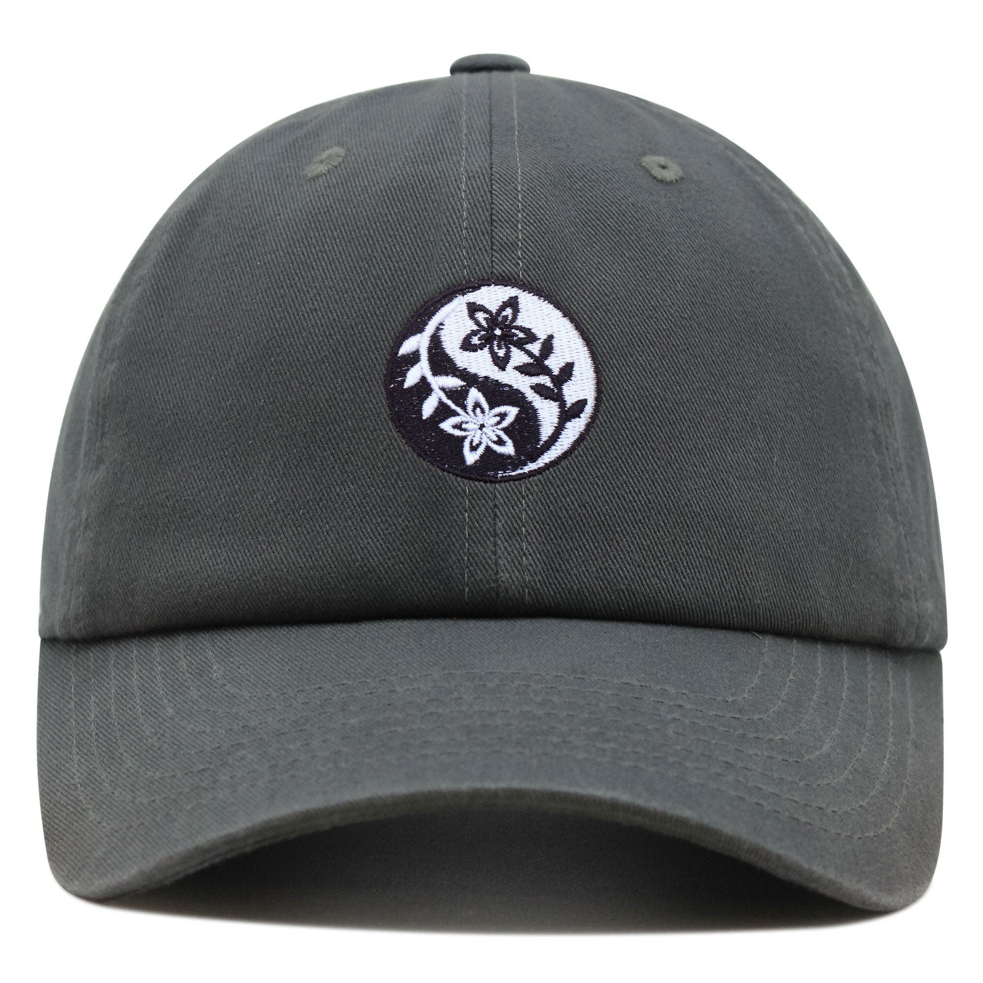 Blume Ying Yang Premium Vaterhut Gestickte Baumwoll Baseballkappe Symbol blume ying yang premium vaterhut gestickte baumwoll baseballkappe symbol 7504