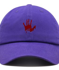 Blutig Hand Premium Vaterhut Gestickte Baseballkappe Horror blutig hand premium vaterhut gestickte baseballkappe horror 5244