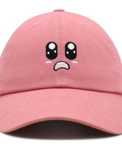 cartoon niedliches gesicht premium vaterhut gestickte baumwoll baseballkappe animation 5064