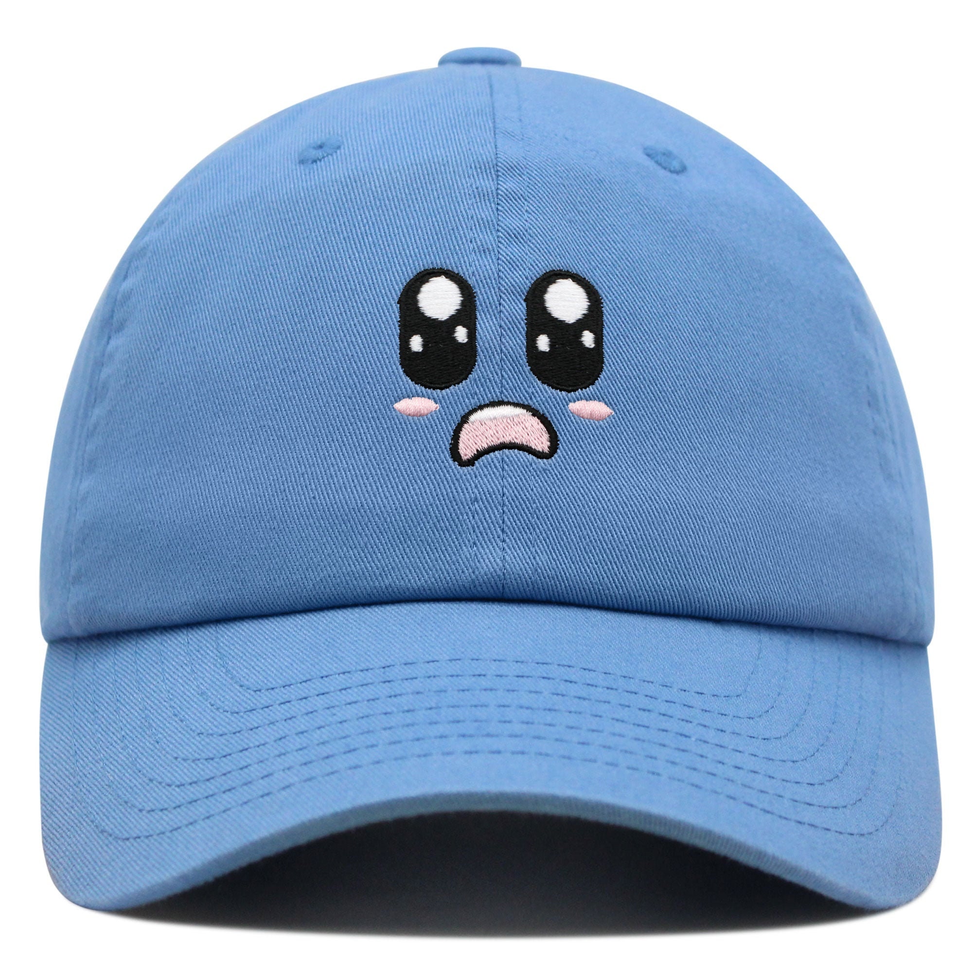 cartoon niedliches gesicht premium vaterhut gestickte baumwoll baseballkappe animation 8210