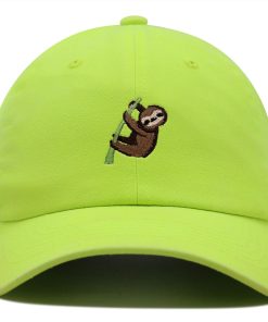 faultier premium vaterhut gestickte baseballkappe tier baum 4048