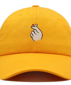 finger herz premium vaterhut gestickte baseballkappe koreanischer kpop 2993