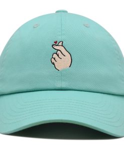 finger herz premium vaterhut gestickte baseballkappe koreanischer kpop 7035