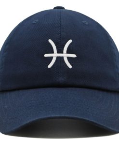 fische premium vaterhut gestickte baumwoll baseballkappe sternzeichen 3253