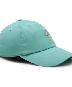 flamingo premium vaterhut gestickte baseballkappe vogel rosa 2131