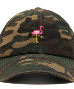 flamingo premium vaterhut gestickte baseballkappe vogel rosa 6527
