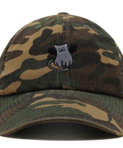 fledermaus katze premium vaterhut gestickte baseballkappe katze kitty 5603