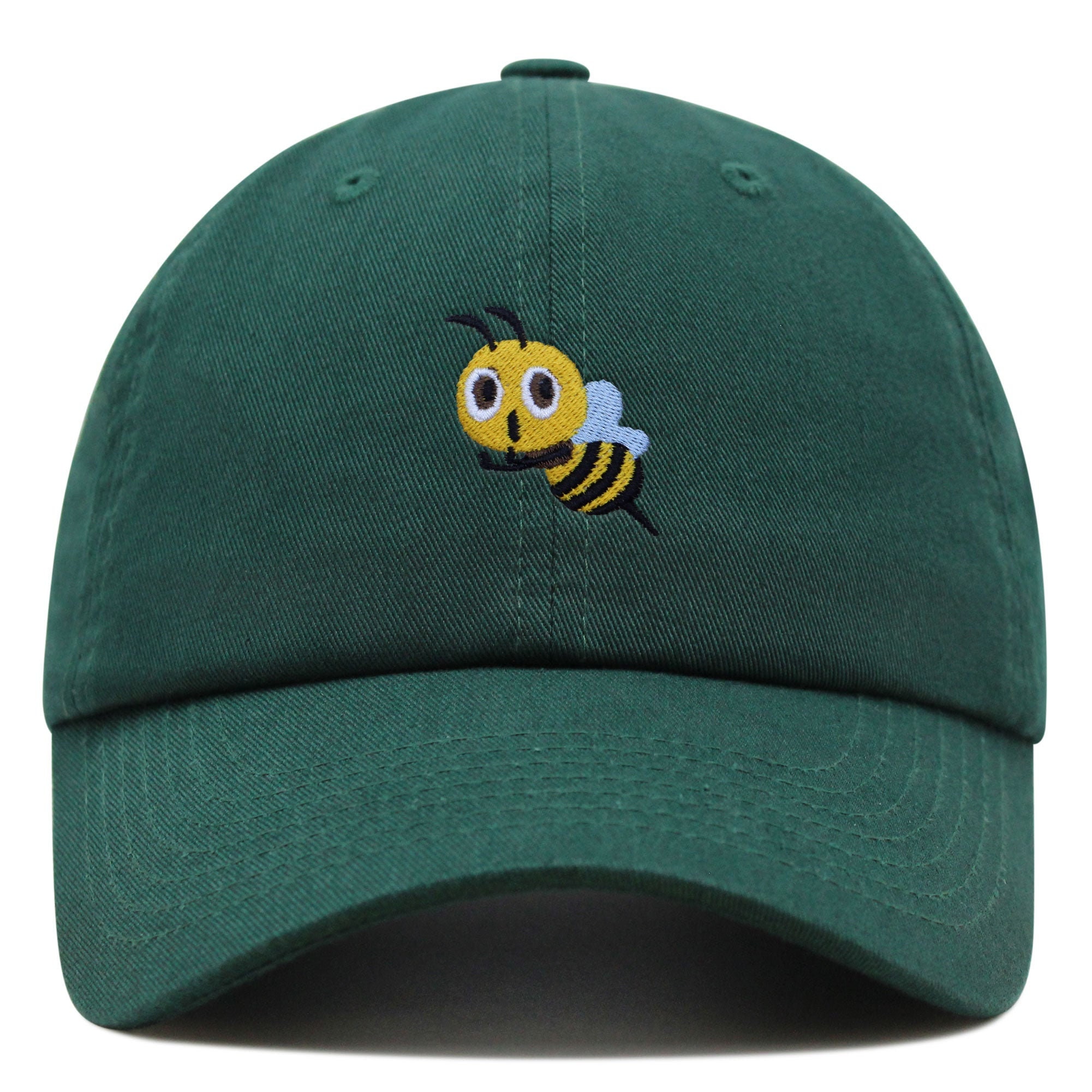 fliegende biene premium vaterhut gestickte baumwoll baseballkappe niedlich biene 2197