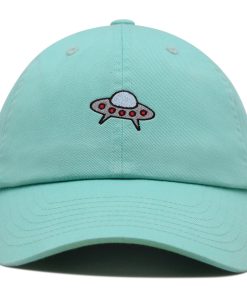 Fliegende Untertasse UFO Premium Vaterhut Gestickte Baseballkappe Raum Alien fliegende untertasse ufo premium vaterhut gestickte baseballkappe raum alien 8657