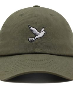 Fliegende weiße Taube Premium Vaterhut Gestickte Baumwoll Baseballkappe Weiße Taube fliegende weiße taube premium vaterhut gestickte baumwoll baseballkappe weiße taube 2685