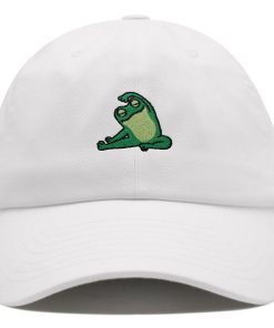 Frosch Yoga Premium Vaterhut Gestickte Baumwoll Baseballkappe Lustiges Yoga frosch yoga premium vaterhut gestickte baumwoll baseballkappe lustiges yoga 4408