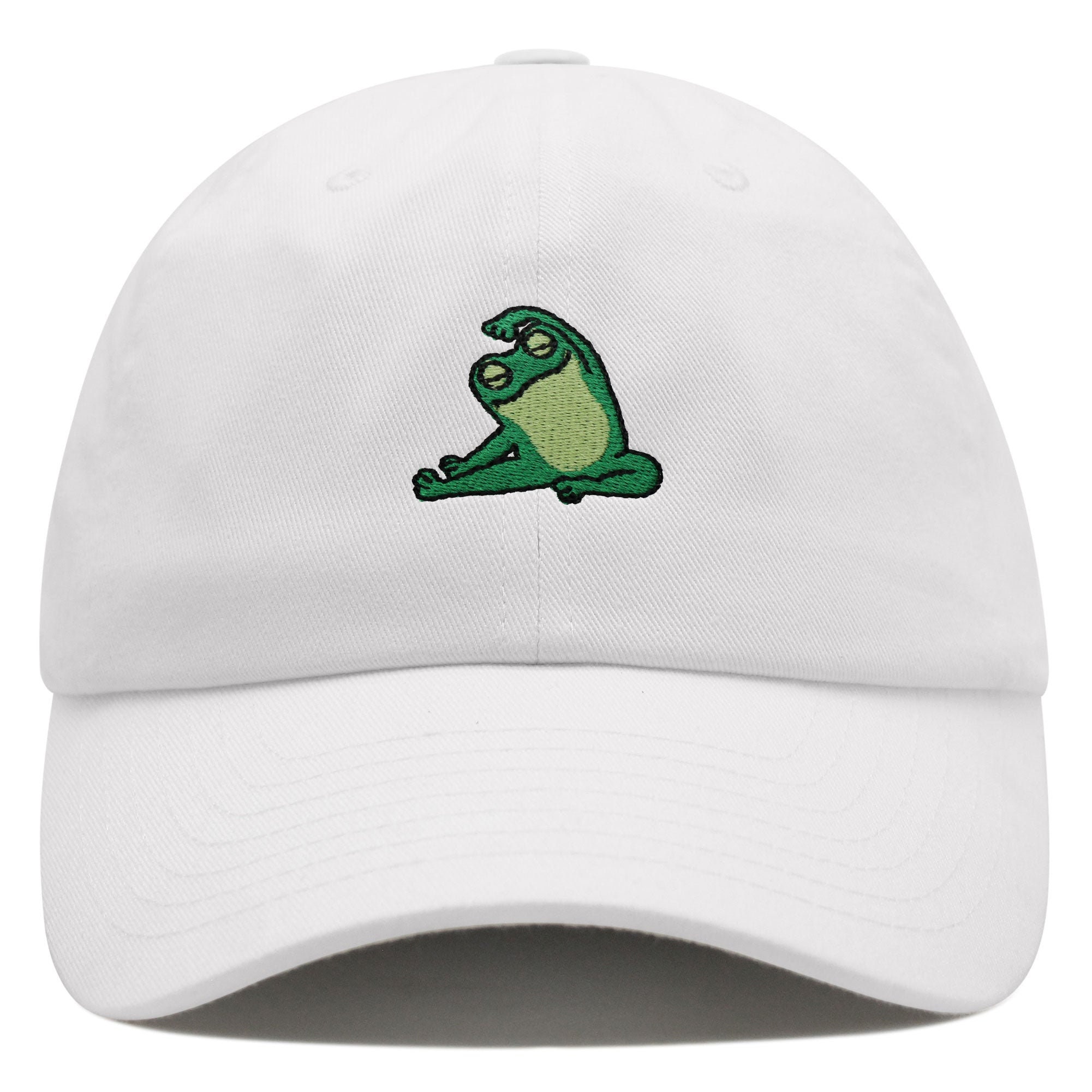 Frosch Yoga Premium Vaterhut Gestickte Baumwoll Baseballkappe Lustiges Yoga frosch yoga premium vaterhut gestickte baumwoll baseballkappe lustiges yoga 4408