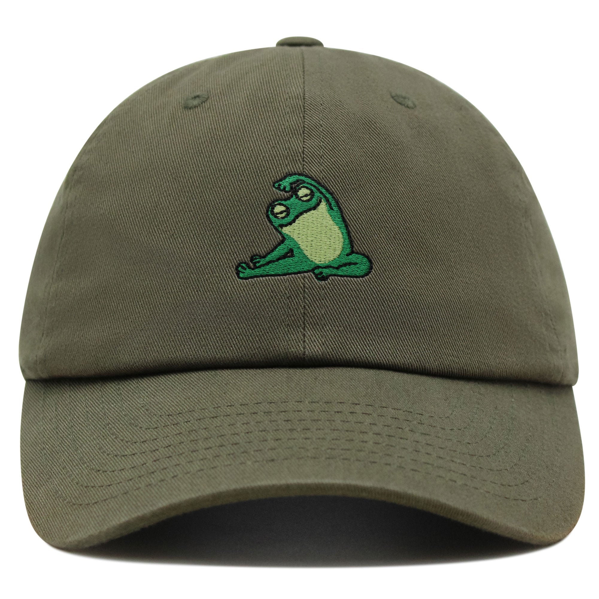 Frosch Yoga Premium Vaterhut Gestickte Baumwoll Baseballkappe Lustiges Yoga frosch yoga premium vaterhut gestickte baumwoll baseballkappe lustiges yoga 4941