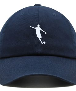 Fußballspieler Premium Vaterhut Gestickte Baumwoll Baseballkappe Schuss fußballspieler premium vaterhut gestickte baumwoll baseballkappe schuss 8691