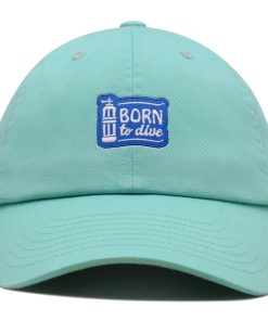 geboren zum tauchen premium vaterhut gestickte baumwoll baseballkappe taucher 2977